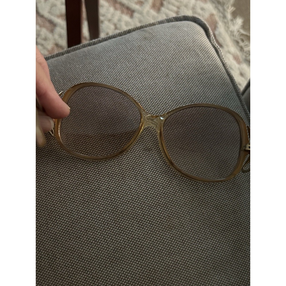 Vtg 70s 80s Grandma Oversized Eyeglasses Glasses Lady Heart Frames Mod Disco